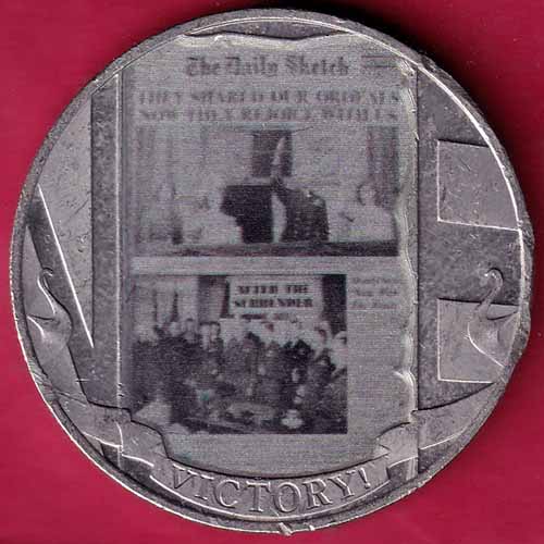 Gibraltar Elizabeth II 1 Crown VICTORY! 2020 –@HUB2379