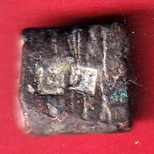 Canbay region maratha counter mark one paisa copper coin- OO5735