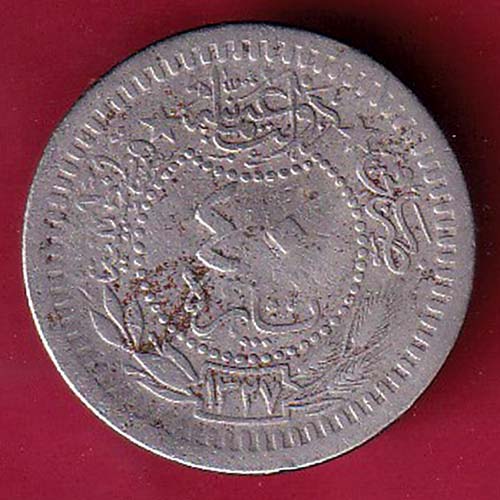 Ottoman Empire 1327 Mehmed V 40 Para coin –OO2379