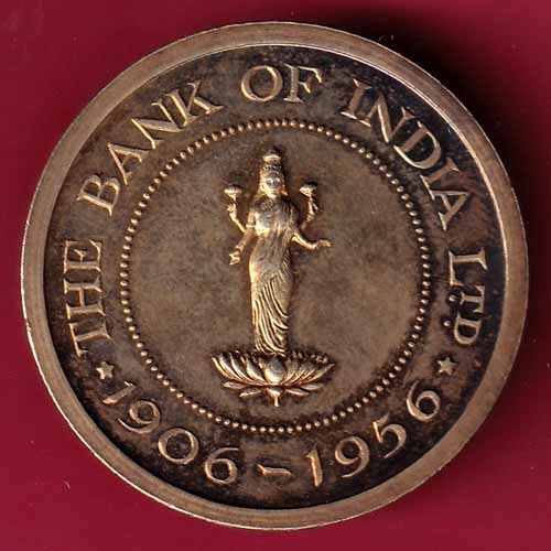 BANK TOKEN:-THE BANK OF INDIA LTD.1906-1956–@HUB1647
