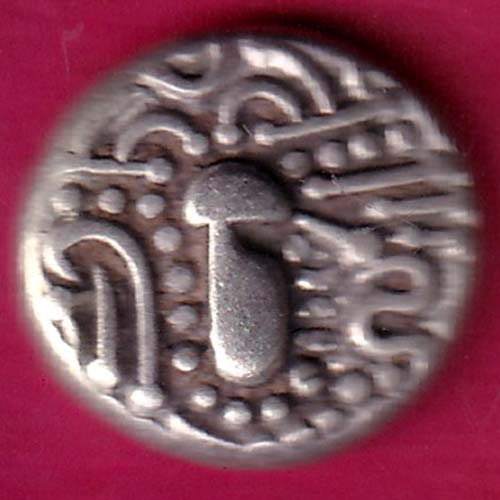 ANCIENT INDIA INDO SASSANAIN TYPE GADHAYA DYNASTY KING PORTRAIT RARE COIN-GB28