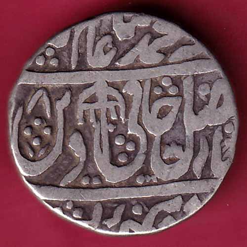 Rohilakhand ,Qasba panipat,Ino shahalam-ii SWASTIKA & UMBRELLA silver rupee - S1414