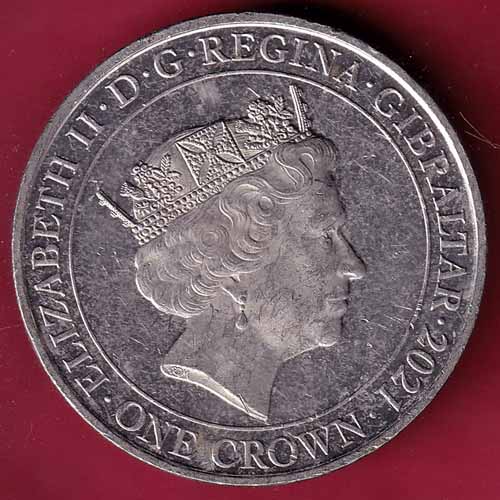 ELIZABETH II D.G. REGINA GIBRALTAR 2021 ONE CROWN Fight Through To Final Victory You Ought To Be Out Of London  The People's War The Children – S2134