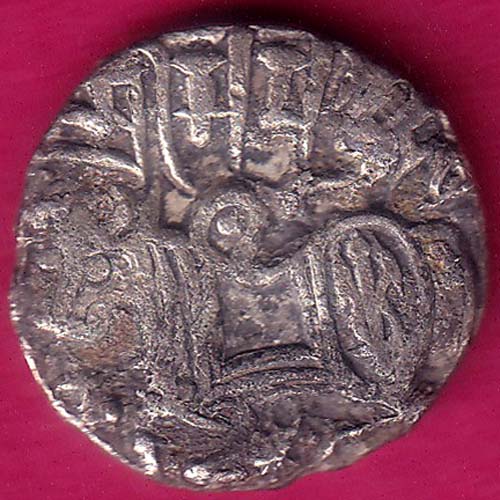 Hindushahia, Kabul & Gandhara Silver Drachma Horseman & Bill Type Coin –@HUB3415