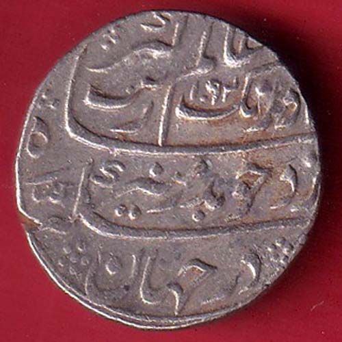 mughals ah 1091/ ry 24 aurnagzeb surat mint one rupee silver coin  - oo5632