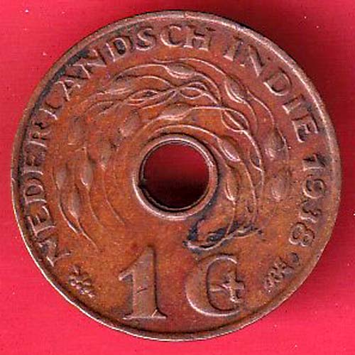Netherlands East Indies 1938 one cent :- OO3250