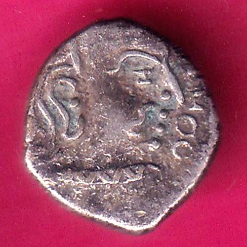 Ancient india gupta dynasty king portrait RARE SILVER COIN :- OO1621