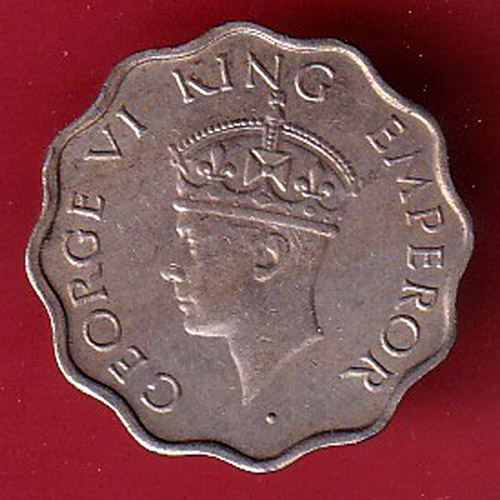 british india 1941 one anna george vi coin – oo5135