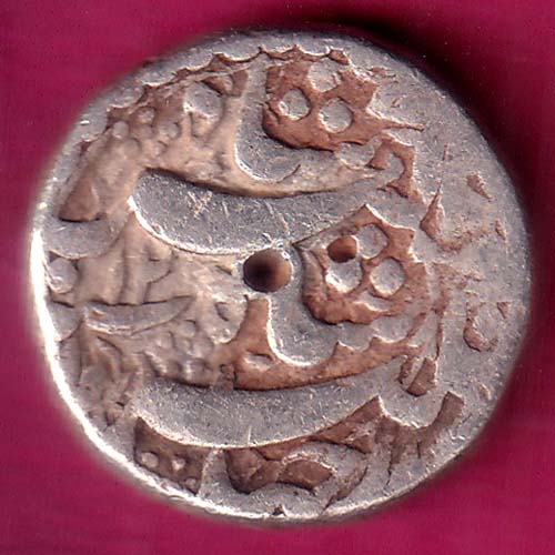 mughals jahangir qandhar mint one rupee silver coin –@HUB3163