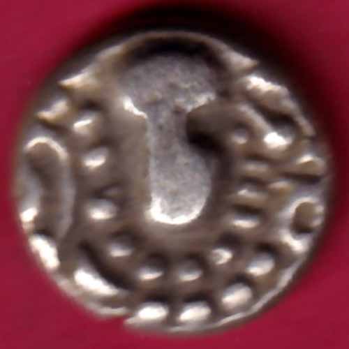 ANCIENT INDIA GADHAYA DYNASTY KING PORTRAIT COIN - S1565