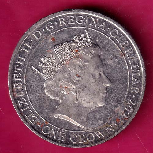 ELIZABETH II DEI-GRA REGINA. GIBRALTAR 2021 ONE CROWN IN FLANDERS FIELDS THE POPPIES BLOW  –@HUB4214