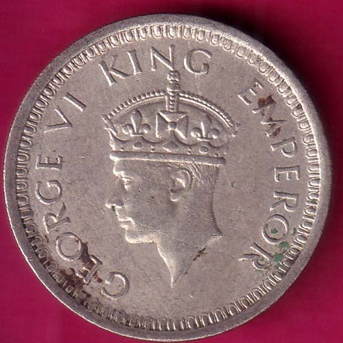 British India 1945 Lahore Mint George Vi One Rupee –@HUB2643