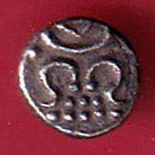 TRAVANCORE STATE RAJARAM VERMA IV SILVER CHUKRAM COIN -  oo4573