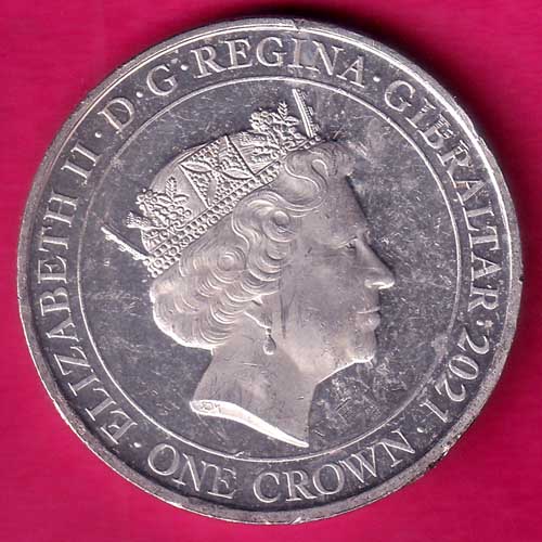 ELIZABETH II DEI-GRA REGINA. GIBRALTAR 2021 IN FLANDERS FEEDS THE POPPIES BLOW –@HUB2765