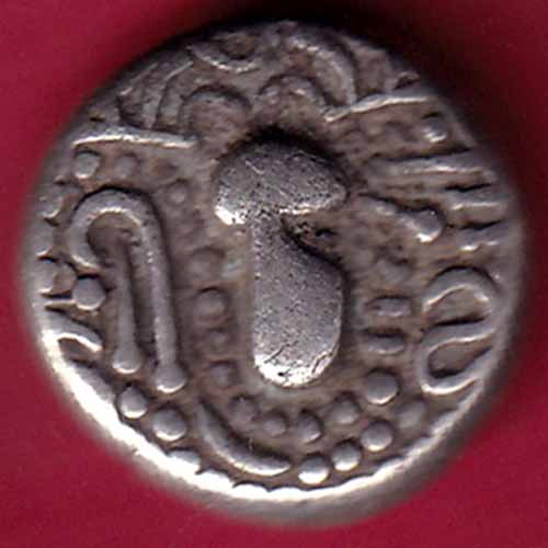 ANCIENT INDIA GADHAYA DYNASTY KING PORTRAIT COIN - S1500