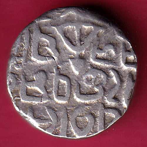 GWALIOR STATE BAJARANG GARH MINT ONE RUPEE SILVER COIN - S1441