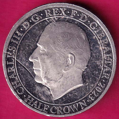 HALF CROWN CHARLES III .D.G.REX F.D.2023 :- OO263