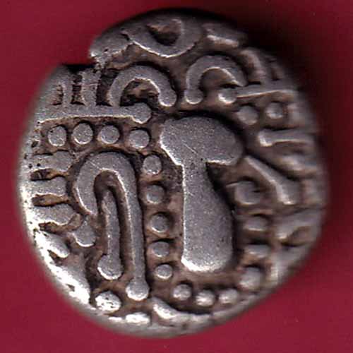 ANCIENT INDIA GADHAYA DYNASTY KING PORTRAIT COIN  – S971