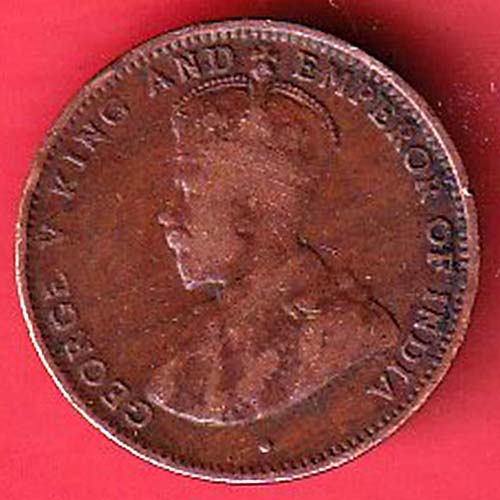 British india george v king and emperor of india half cent  :- OO2877