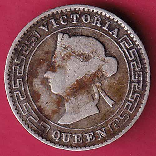 Ceylon Victoria Queen 10 Cents  – S930