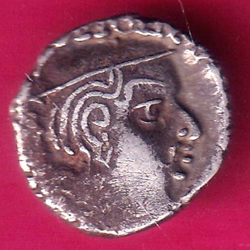 ANCIENT INDIA KSHATRAP DYNASTY KINGS PORTRAIT RARE SILVER COIN :- OO1689