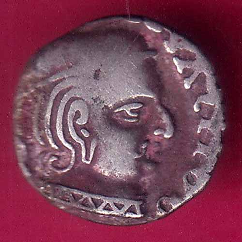 ANCIENT INDIA KSHATRAP DYNASTY KINGS PORTRAIT RARE SILVER COIN–@HUB3536