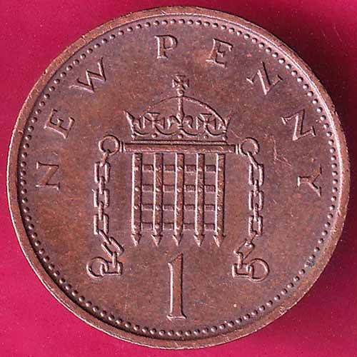 ELIZABETH II ONE NEW PENNY 1978 :- OO976