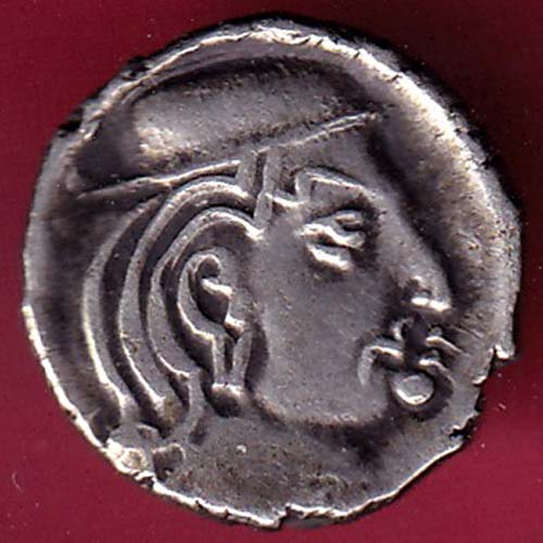Ancient India Kshtrap Dynasty Kings Portrait Silver Coin–@HUB2052