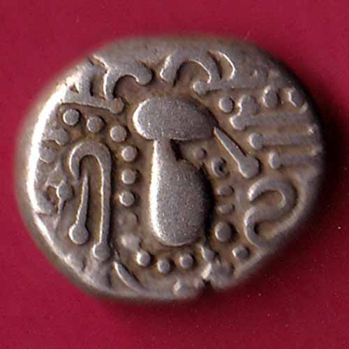 ANCIENT INDIA GADHAYA DYNASTY KING PORTRAIT COIN  – S1056