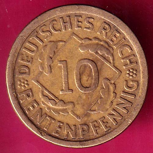 Germany DEUTSCHES REICH 10 RENTENPFENNIG A 1994 RARE COIN –@HUB4328