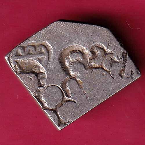 ANCIENT INDIA MAURYAN PERIOD MAGADH DYNASTY SILVER PUNCHMARK  - S1524