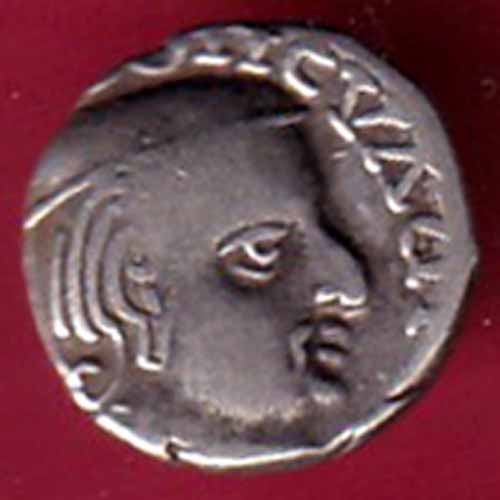 ANCIENT INDIA KSHATRAP DYNASTY KINGS PORTRAIT RARE SILVER COIN  -VA325