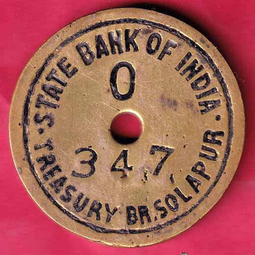 BANK TOKEN:-STATE BANK OF INDIA TREASURY BR.SOLAPUR-347 –@HUB1827