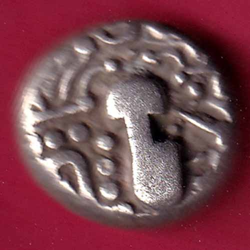 ANCIENT INDIA GADHAYA DYNASTY KING PORTRAIT COIN –@HUB2314