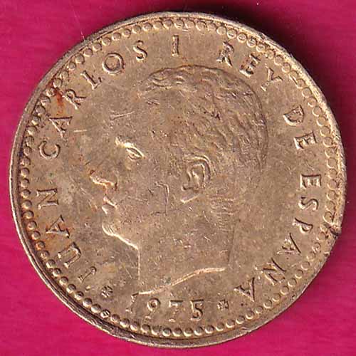 LUAN CARLOS I REY DE ESPANA - 1975 - UNA PESETA:- OO496