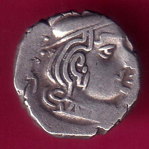 ANCIENT INDIA KSHTRAP DYNASTY KINGS PORTRAIT SILVER COIN–@HUB3555