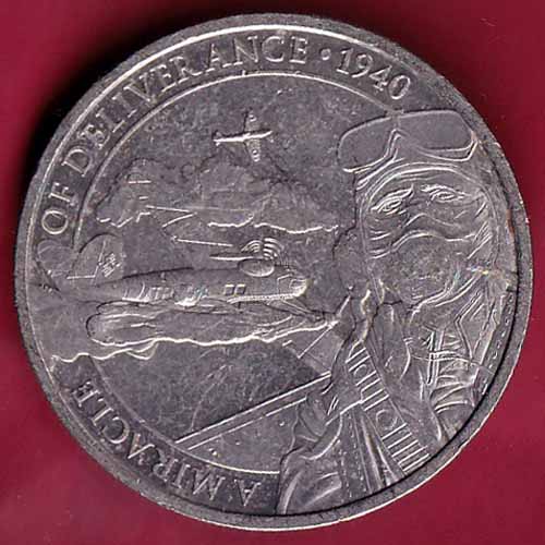 Elizabeth II D.G. Regina Gibraltar 2020 One Crown  A Miracle Of Deliverance 1940 :- S2780