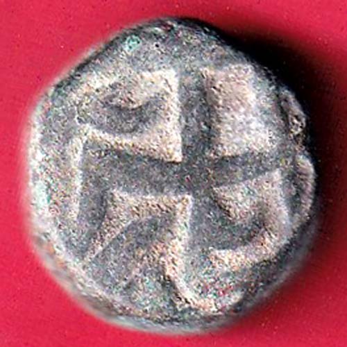 mughals ahmedshah elichpur mint one paisa scarce copper coin  – OO2692