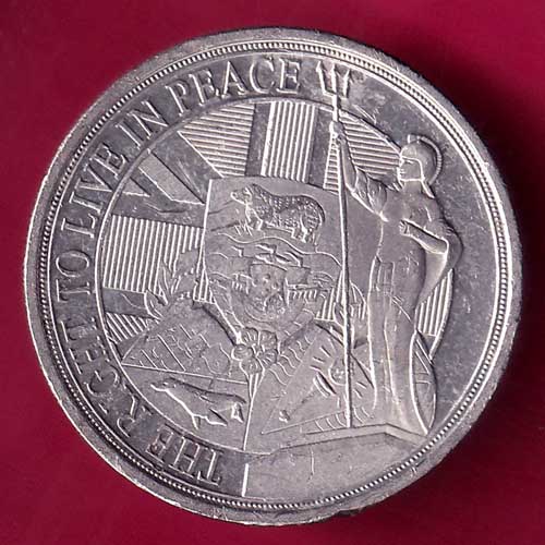 ELIZABETH II GIBRATAR D.G. REGINA GIBRALTAR 2022 HALF CROWN THE RIGHT TO LIVE IN PEACE –@HUB2201