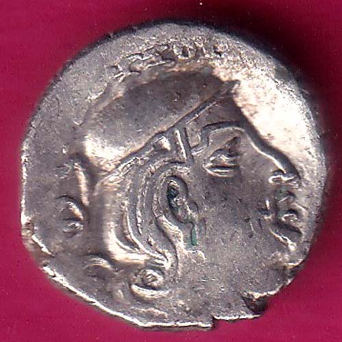 Ancient India Kshtrap Dynasty Kings Portrait Silver Coin –@HUB3160