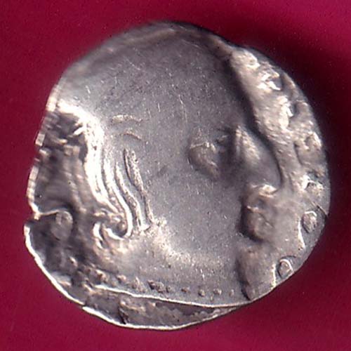 ANCIENT INDIA KSHATRAP DYNASTY KINGS PORTRAIT RARE SILVER COIN -VA785