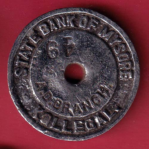 bank token : state bank of maysore kallegal- oo4973