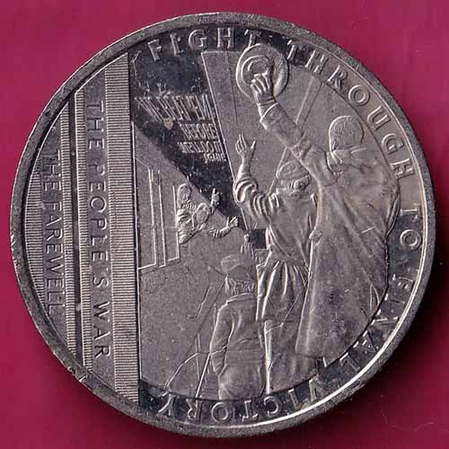 ELIZABETH II DEI-GRA REGINA. GIBRALTAR 2021 half crown fight through to final victory:- S2679