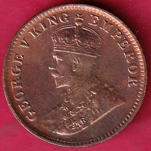 british india 1919 george v one quarter anna Rare coin –VA882