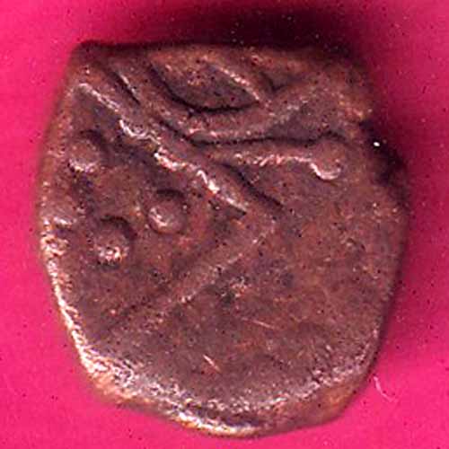 indo french PUDUCHERRY copper coin –@HUB3490