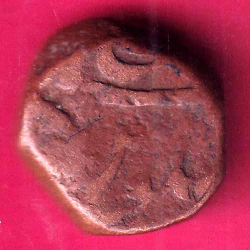 MUGHALS AURANGZEB COPPER PAISA COIN –@HUB2479