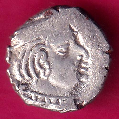 ANCIENT INDIA KSHTRAP DYNASTY KINGS PORTRAIT SILVER COIN  –@HUB2516