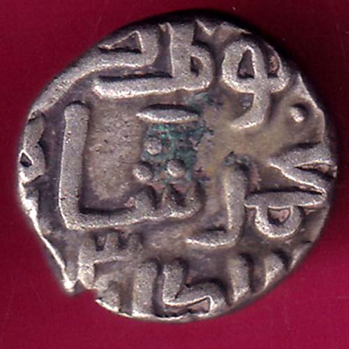 DELHI SULTAN MUHAMMAD BIN TUGHLOUQUE SHAH 6 GANI COIN–@HUB3622