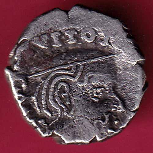 ANCIENT INDIA KSHATRAP DYNASTY KING PORTRAIT SILVER COIN – S1066