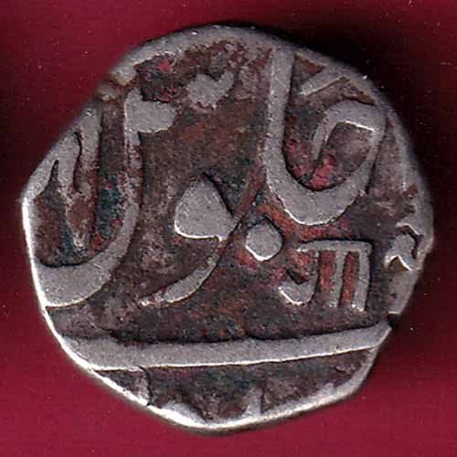 Maratha conf. Shah Aalam II Nagri “ga” Ahmedabad Mint HALF Rupee Silver coin - S1742